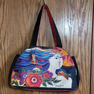 Laurel Burch Tote bag with Woman's face design